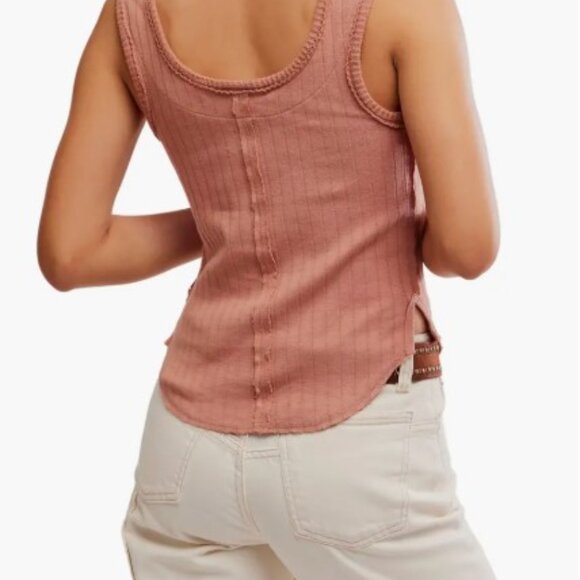 Free People We the Free, Bryson Henley Tank, XS, S, NWT - Picture 2 of 4